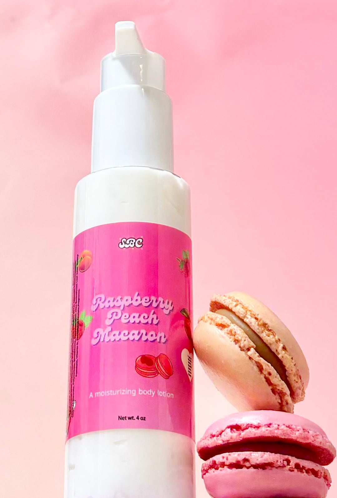 Raspberry Peach Macaron Body Lotion