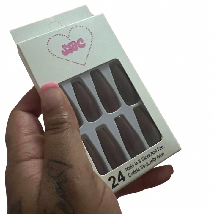 Dark Cocoa Press-On Nails