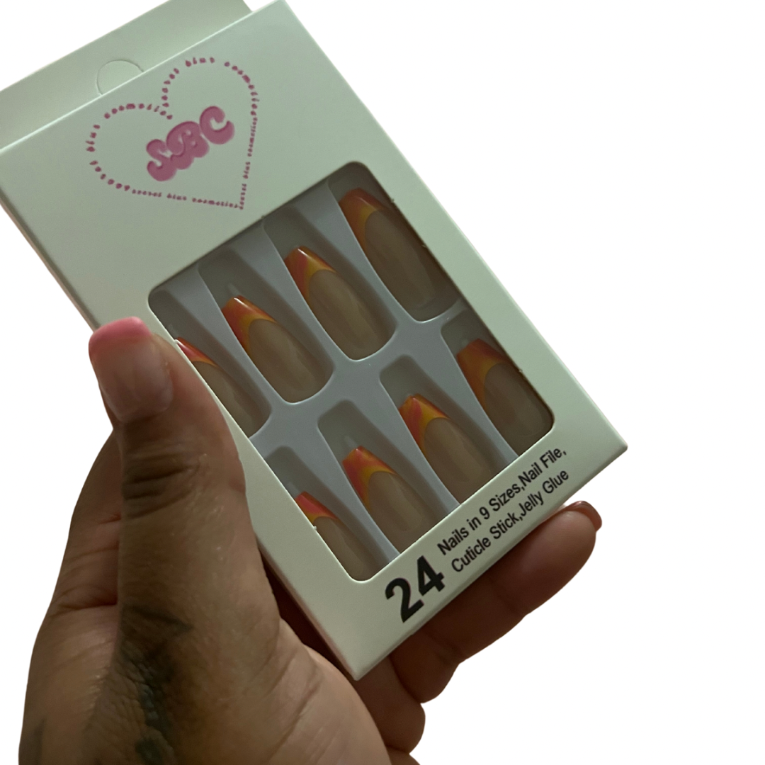 Sunset Press-On Nails