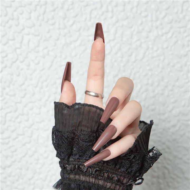 Dark Cocoa Press-On Nails