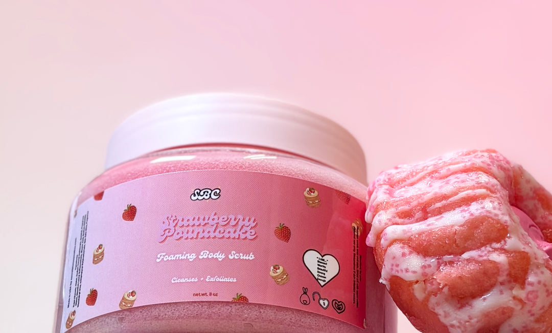 Strawberry Poundcake Foaming Body Scrub