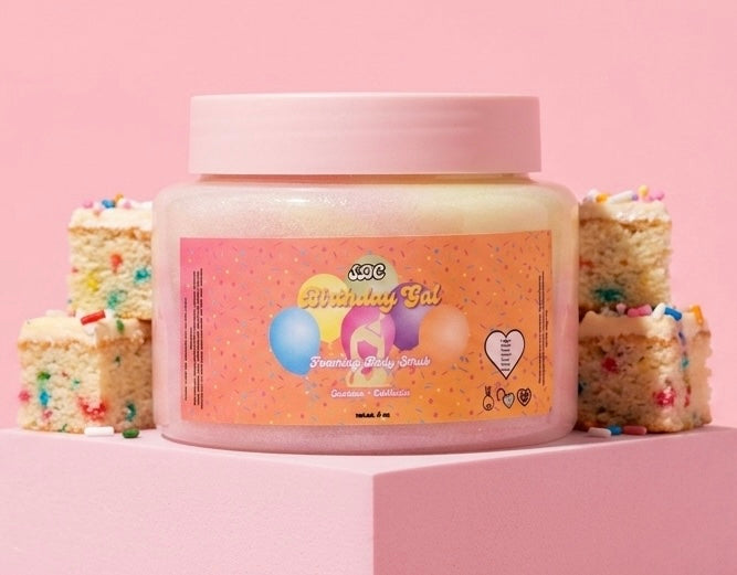 Birthday Gal Foaming Body Scrub