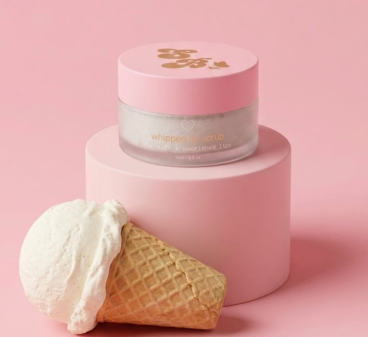 Whipped lip scrubs