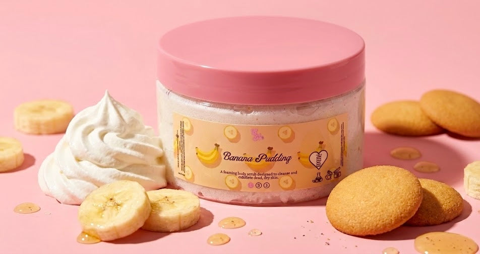 Banana Pudding Foaming Body Scrub