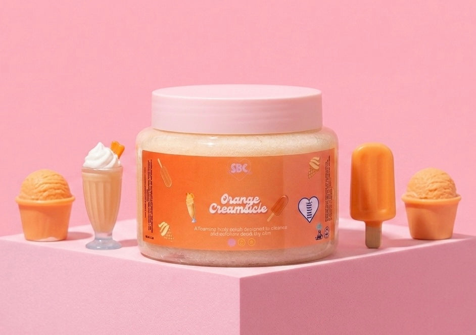Orange Creamsicle Foaming Body Scrub
