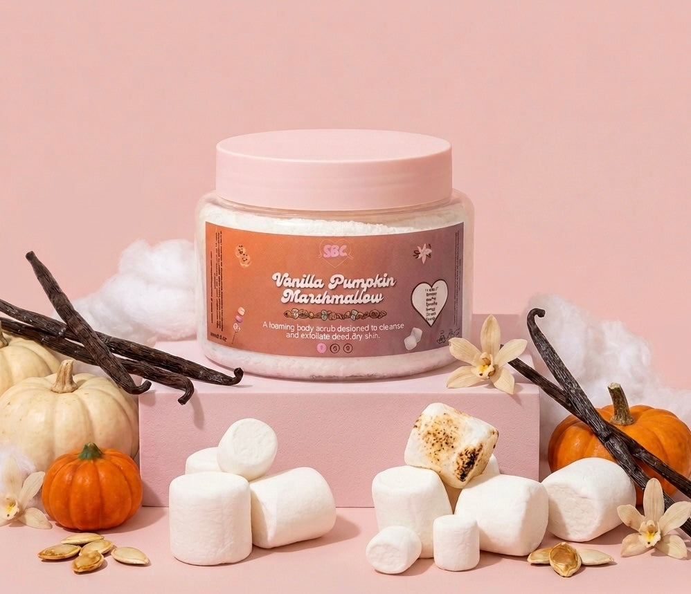 Vanilla Pumpkin Marshmallow Foaming Body Scrub