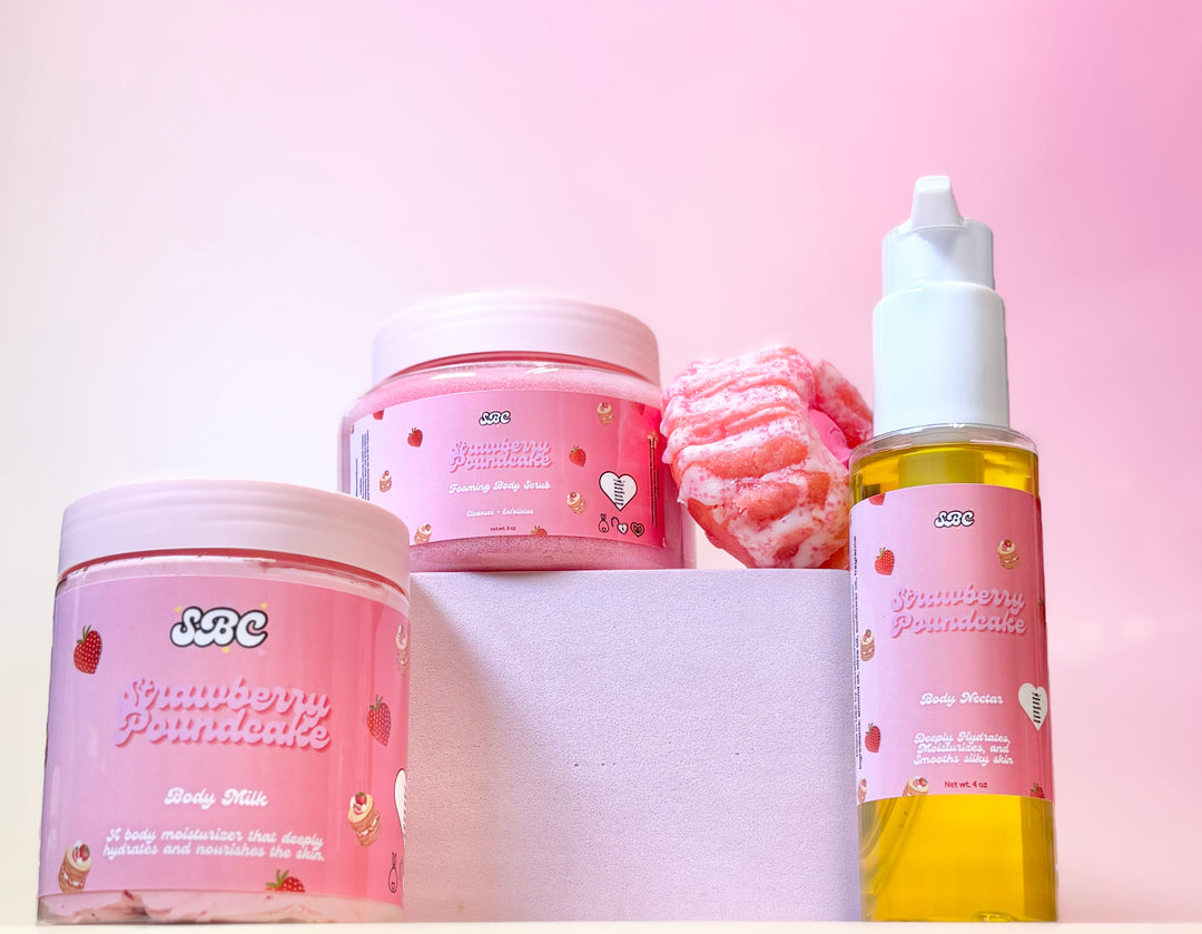 Strawberry Poundcake Body Bundle