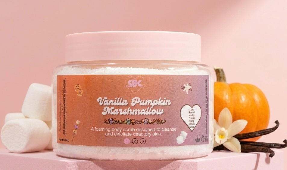 Vanilla Pumpkin Marshmallow Foaming Body Scrub
