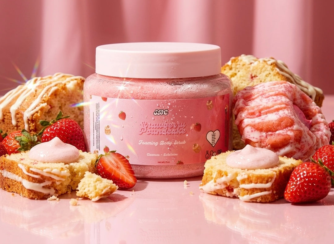 Strawberry Poundcake Foaming Body Scrub
