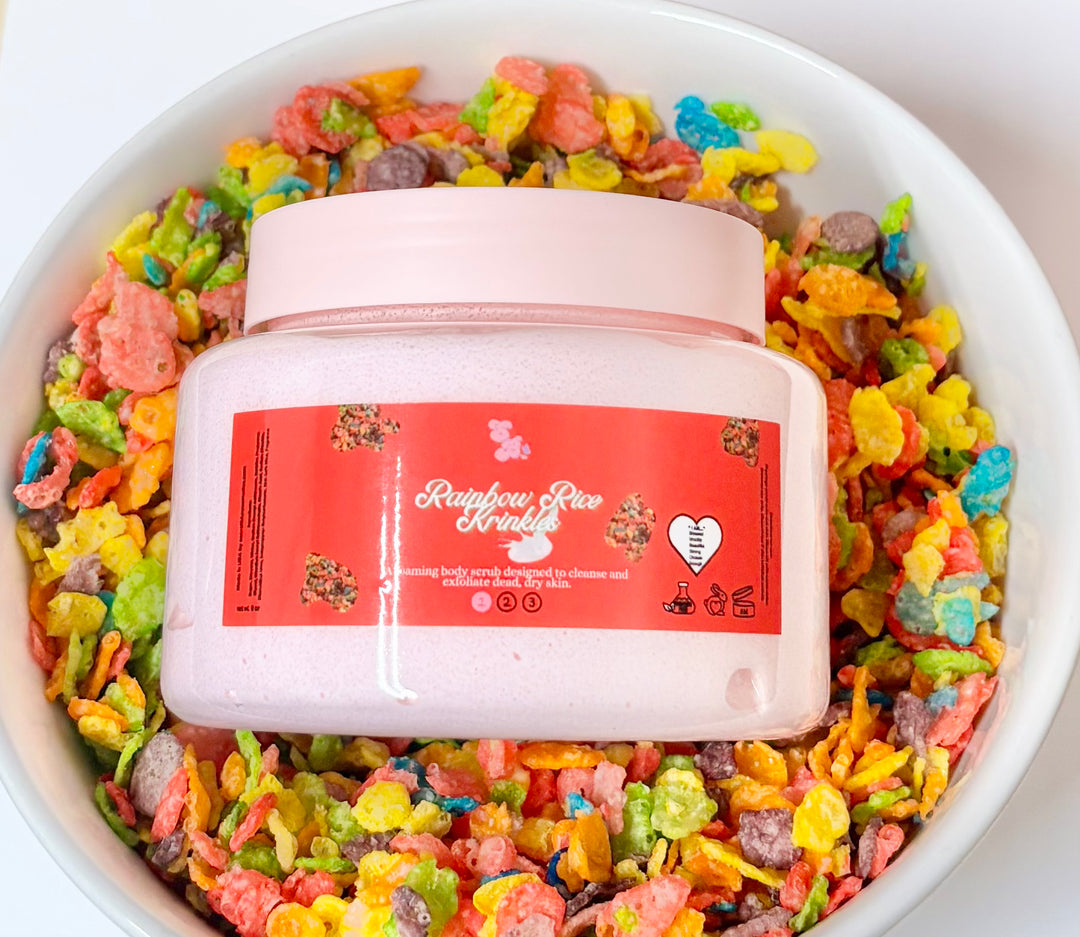 Rainbow Rice Krinkles Foaming Body Scrub