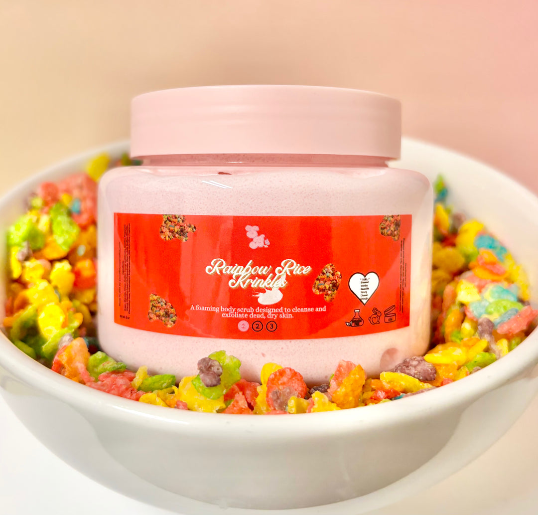 Rainbow Rice Krinkles Foaming Body Scrub
