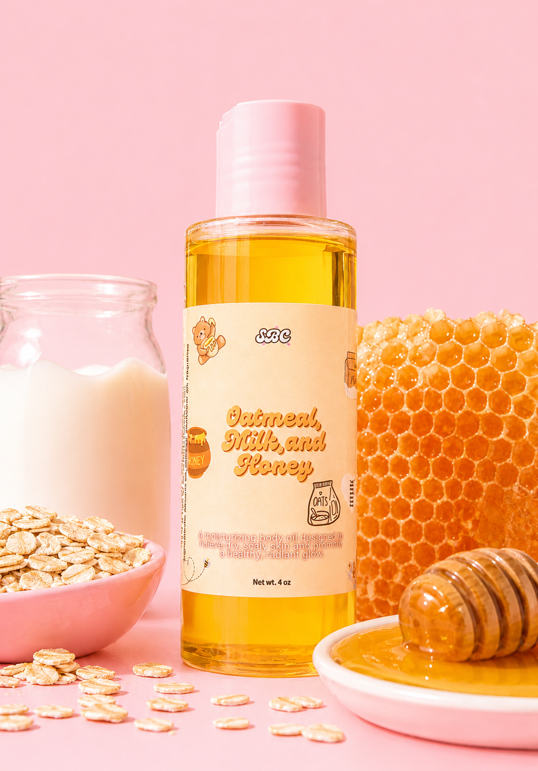Oatmeal, Milk, and Honey Body Oil