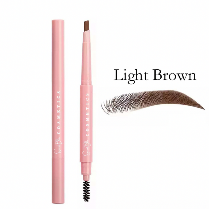 Secret Blur Cosmetics Lápiz para microcejas marrón claro