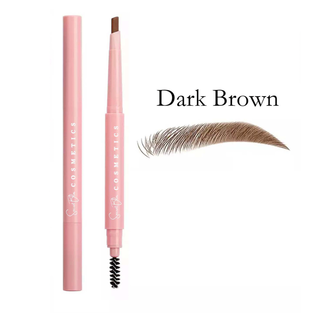 Secret Blur Cosmetics Dark Brown Micro Brow Pencil